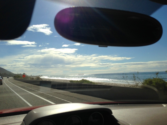 Leaving sunny Santa Barbara