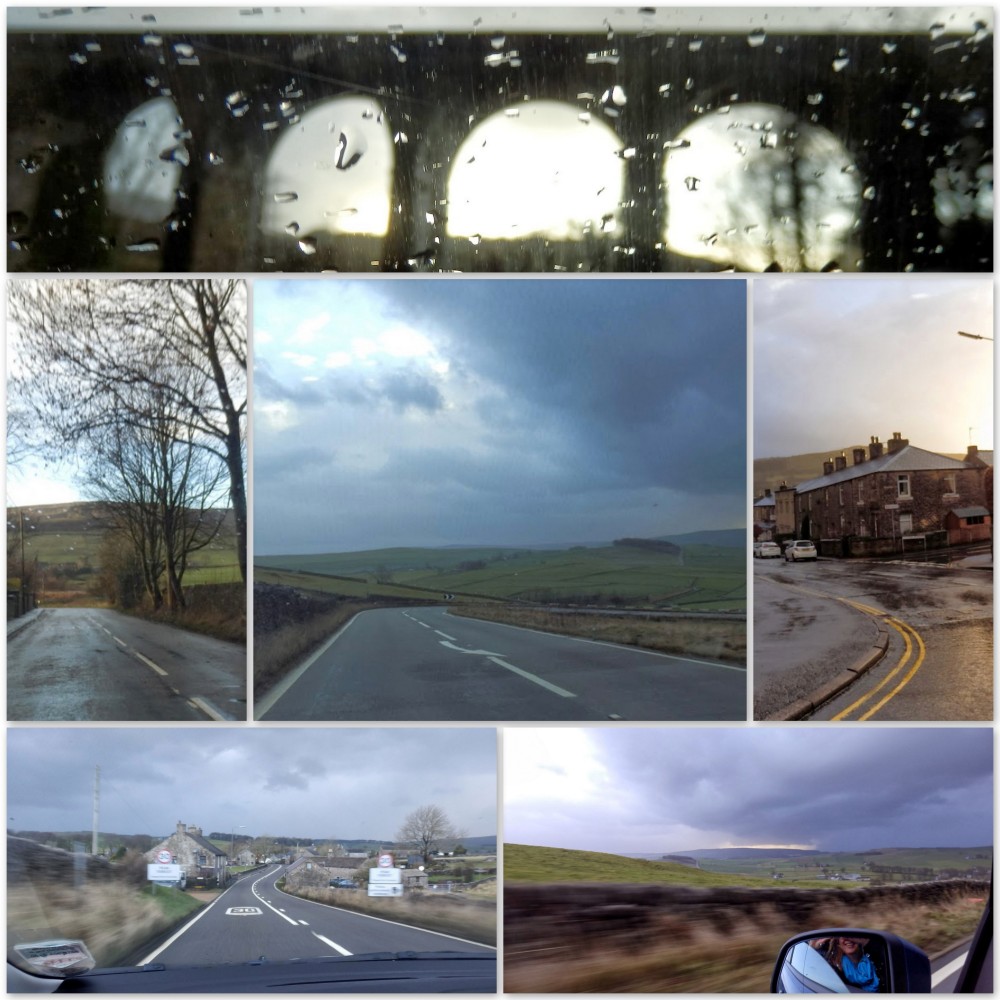 Driving through real weather in the Peak District