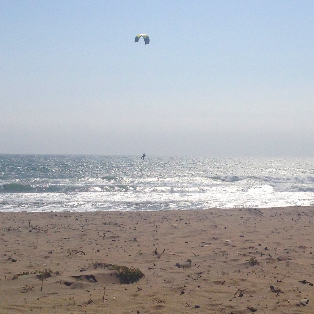 Kite surfer catching some air!